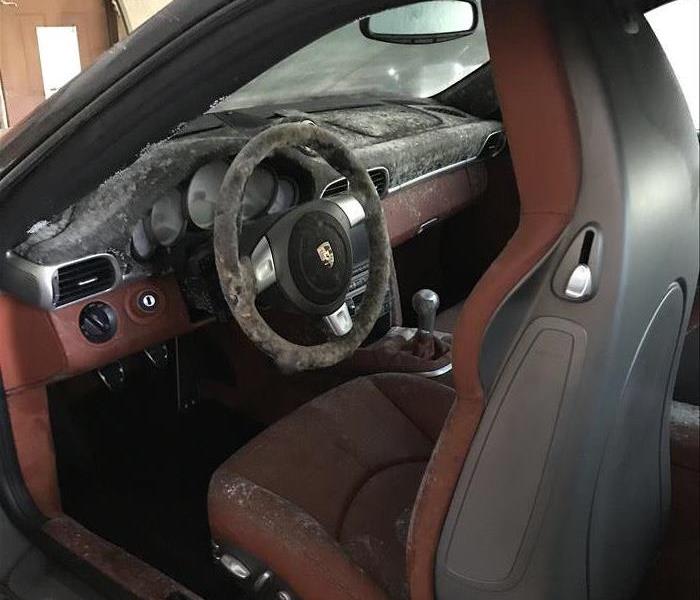 This high end vehicle shows the aftermath of Hurricane Irma. 